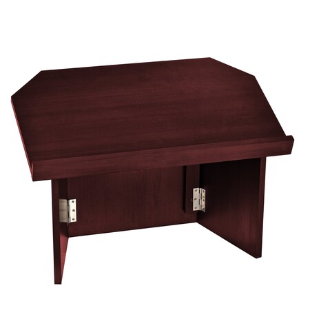 Adiroffice Wood Foldable, Portable Tabletop Podium Lectern in Mahogany ADI661-05-MA-MK
